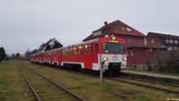 VT2.38 und VT2.35 im Bahnhof Belckede